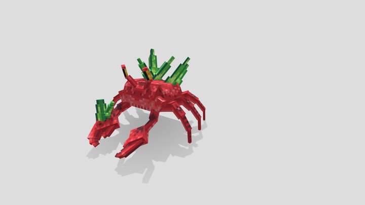 crystal crab - blockbench 3D Model