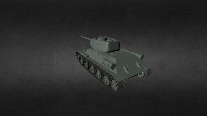 T-34-85 3D Model