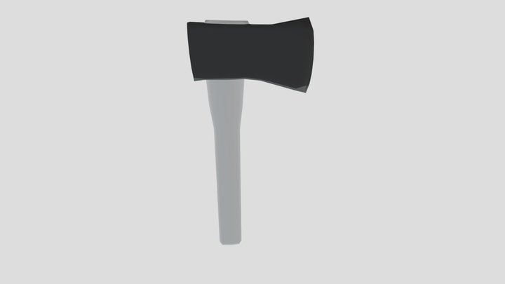 Low Poly Axe 3D Model
