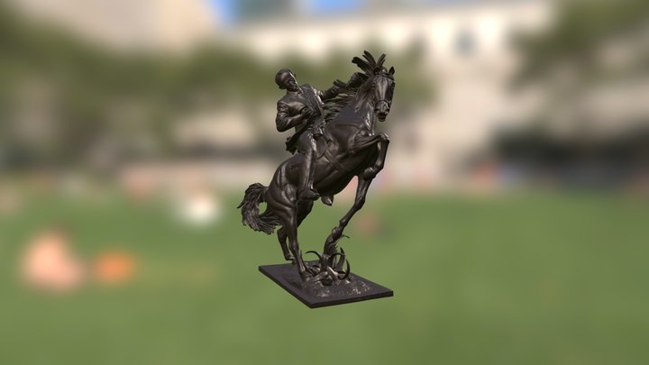 José Martí en Parque Central 3D Model