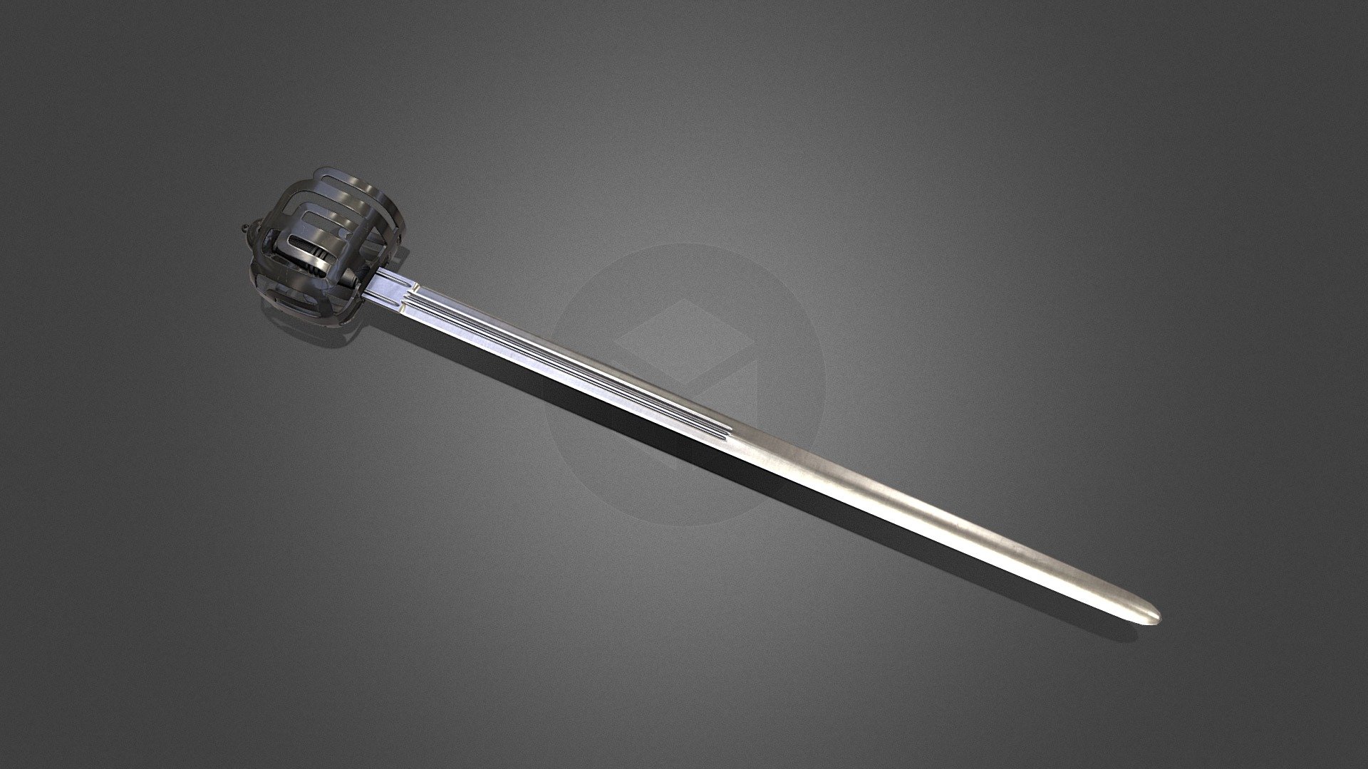 Ribbon Basket-hilt Broadsword