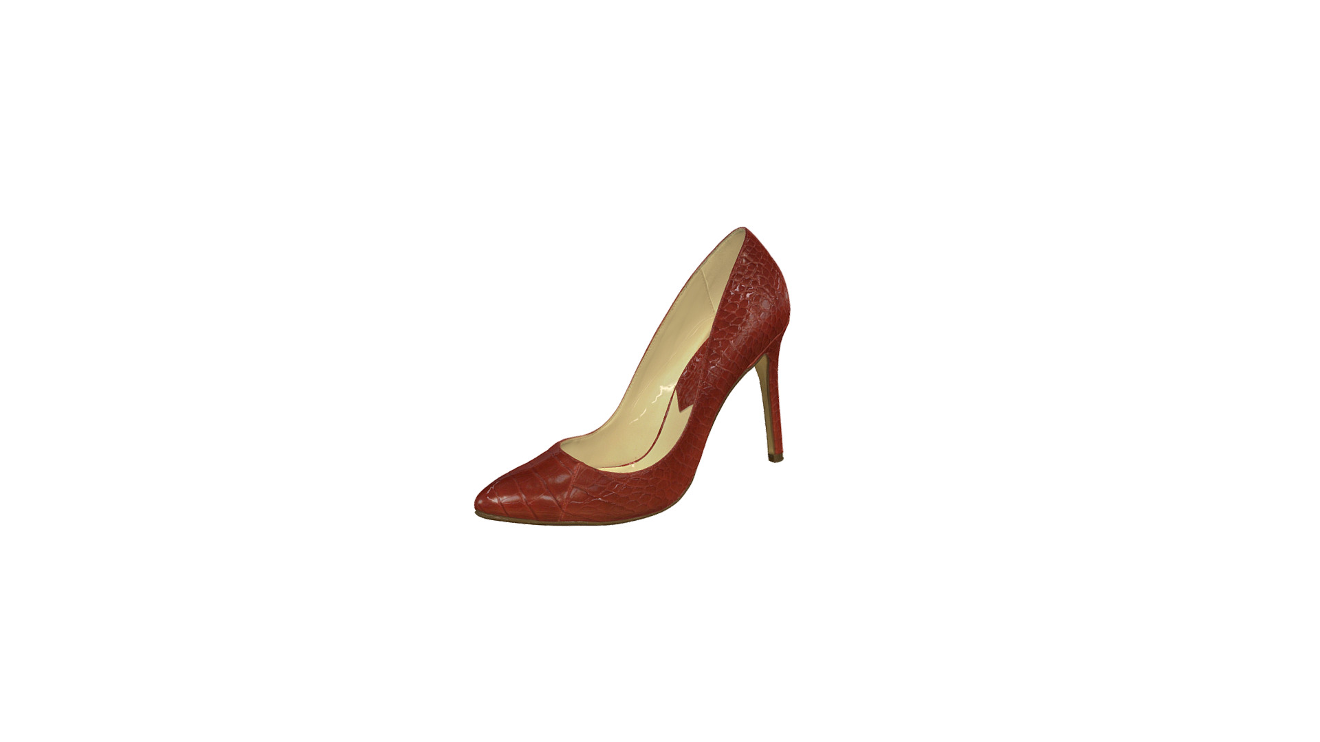 3D model Red high heels - This is a 3D model of the Red high heels. The 3D model is about logo.