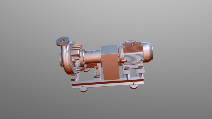 42 Centrifugal Pump Assy 3D Model