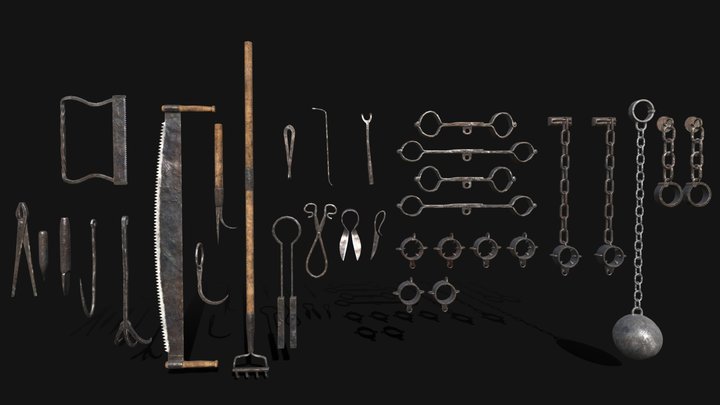 Medieval Torture Tools 3D Model