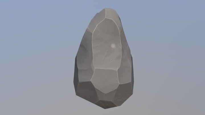 Low Polygon Stylized Rock [FREE] – Gratis 3D-model STL