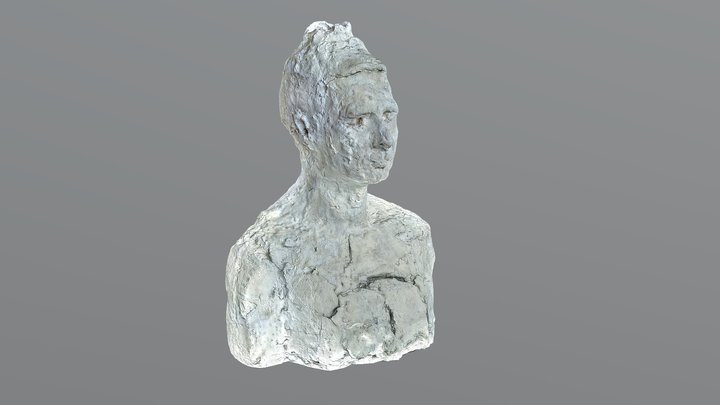 Self-portrait in white 3D Model