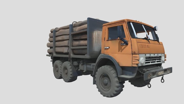 Logging Truck 3d Model