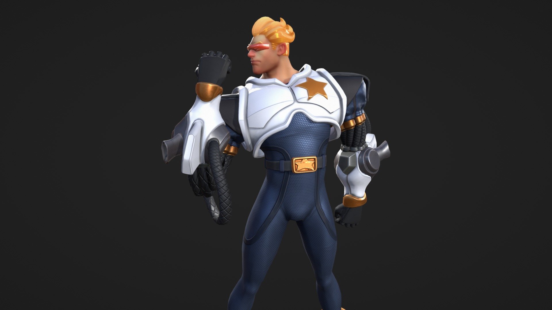 Captain Commando free 3d model - download stl file