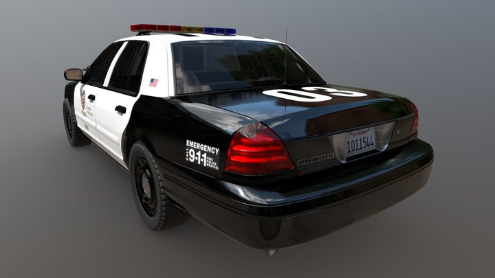 Police Cruiser 3D Model