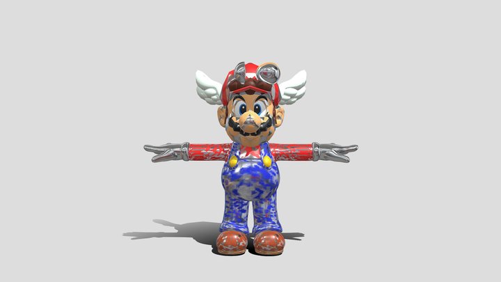 N64 era Mario (Remake) 3D Model