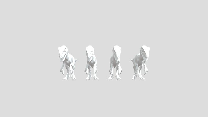 Jurassic World Baby Raptor Squad 3D Model