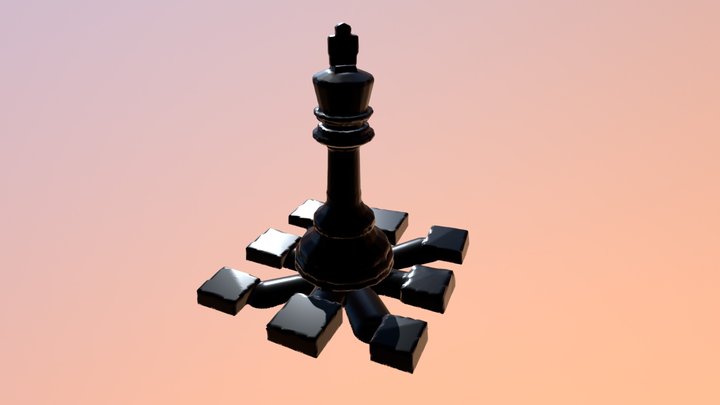Instructional Chess - King 3D Model