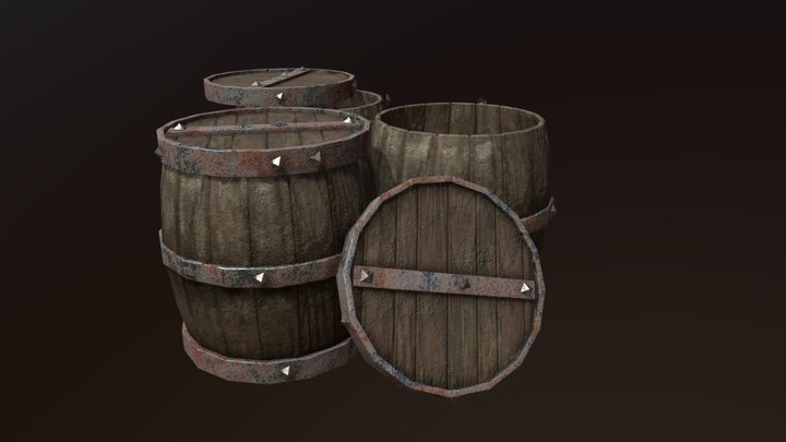 WIP - Barrels 3D Model