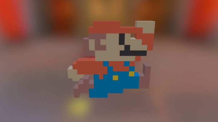 Modern Mario 3D Model