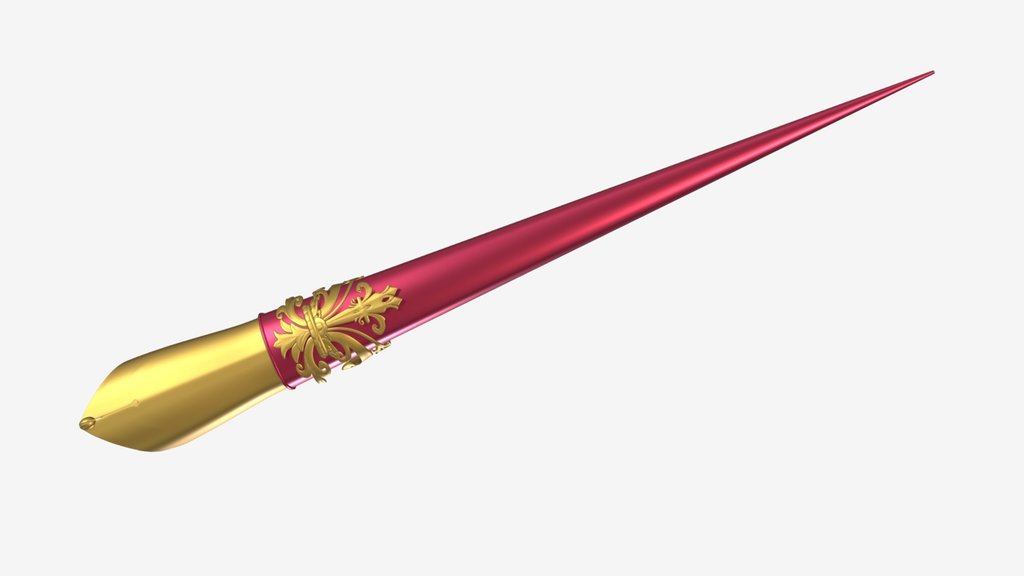 royal golden ornemental fountain pen