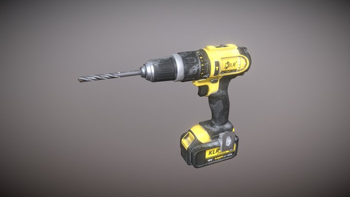 Realistic Drill Machine - High-Quality 3D Model – Free 3D Model STL