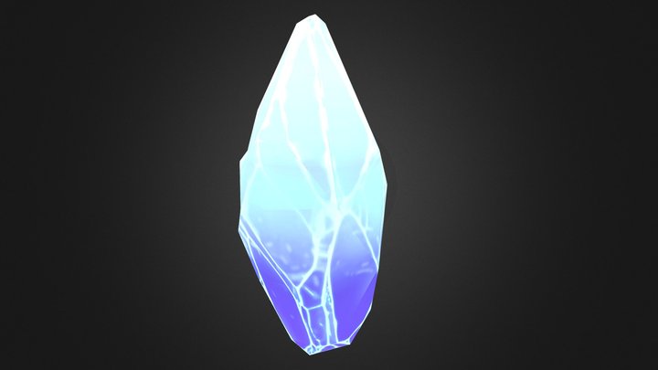 Stylized Crystal_Baked Lighting Map 3D Model