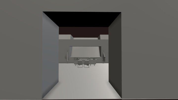 Directors office ("Control", blocking (stage)) 3D Model