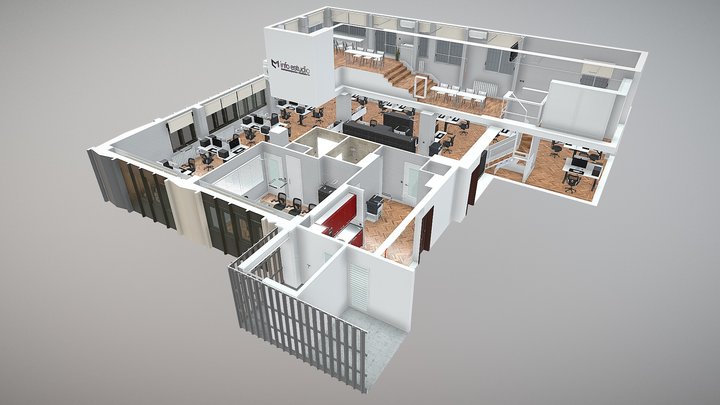 Oficina Plaza Castilla 3 3D Model