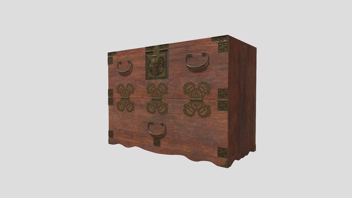 KCDF-반닫이(Bandaji_02) 3D Model