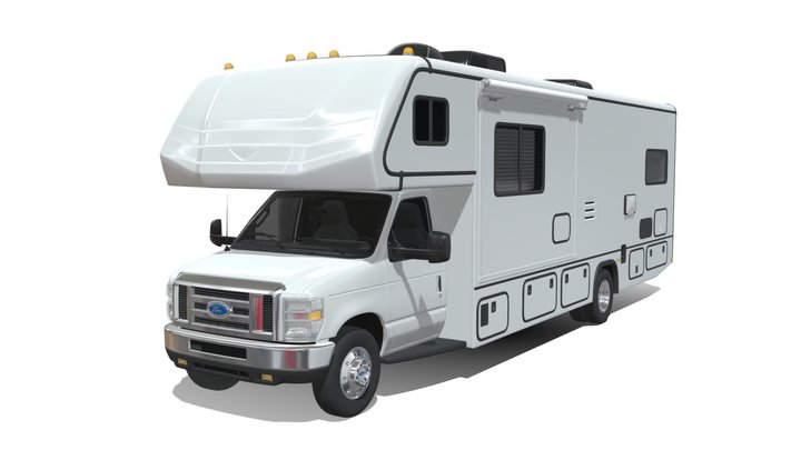 Ford 2025 E-Series Motorhome 3D Model