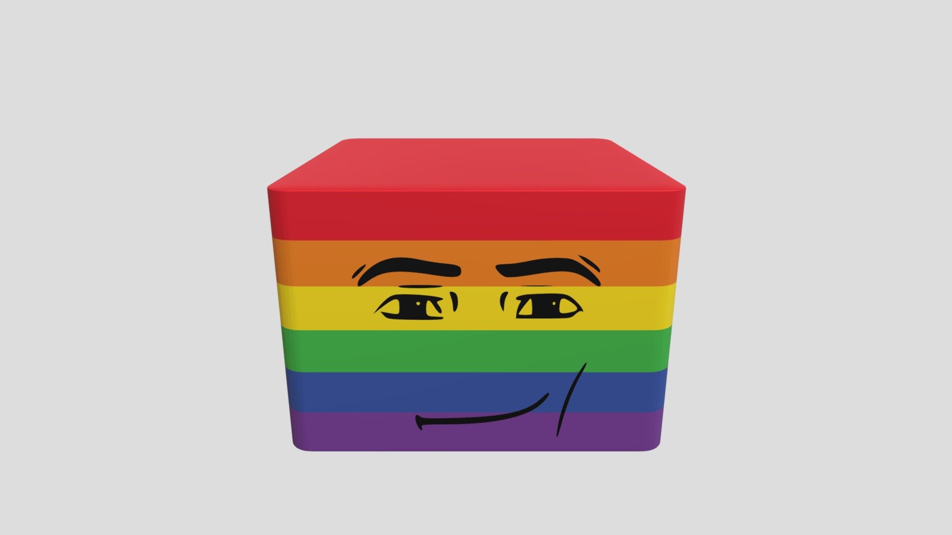 Roblox Man Face Rainbow Pride Download Free 3d Model By Steles 🦉😈 Lialikealie C358882 9067