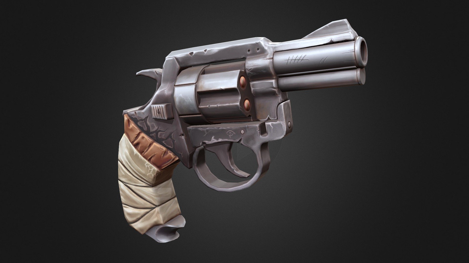 Stylized Revolver Prop - 3D model by Vladimir Hashchyshyn ...