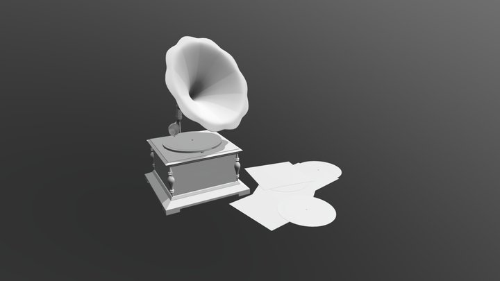 PROPS - phonograph 3D Model