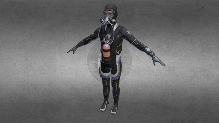 diver 3D Model