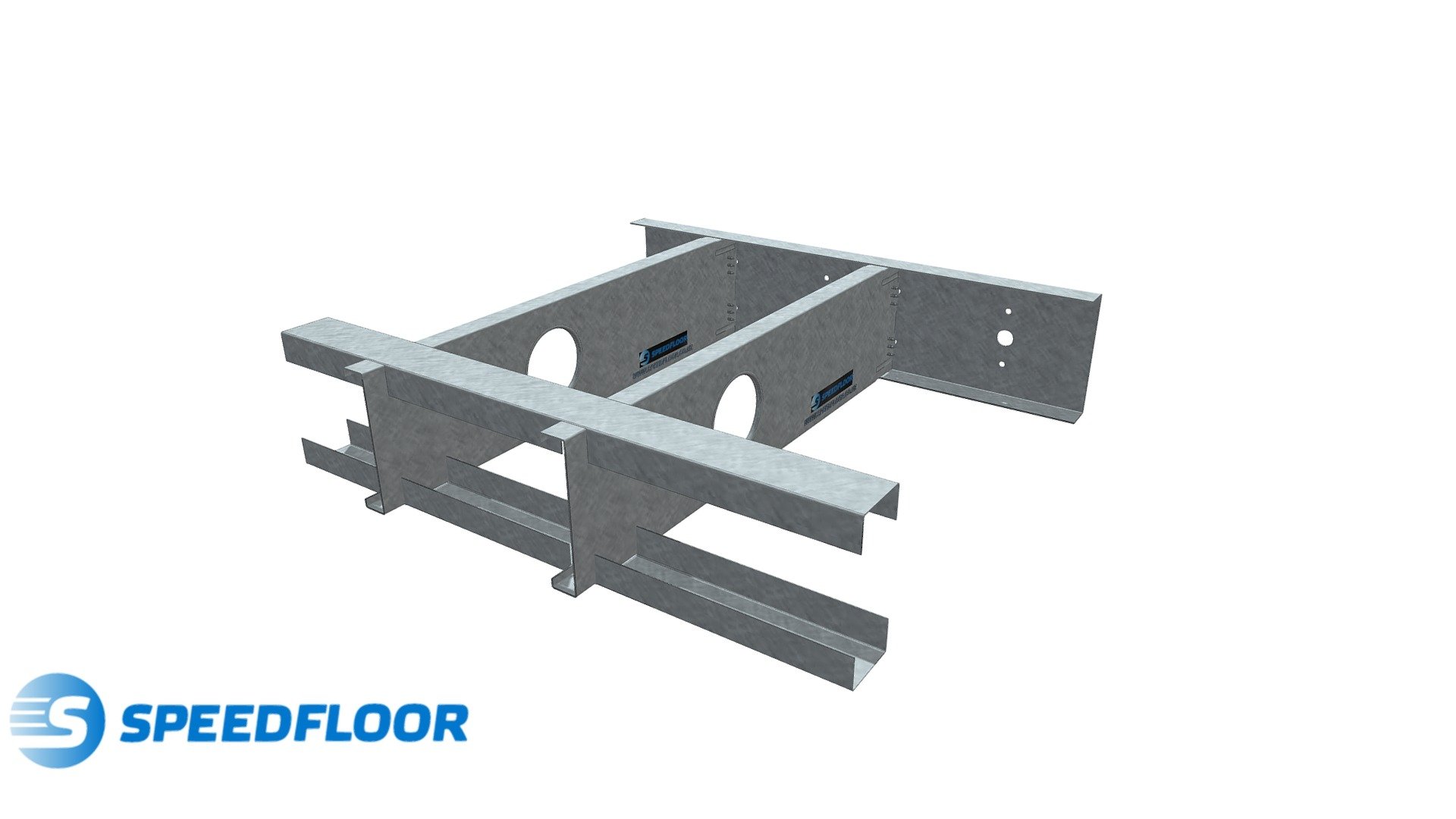 Speedfloor Steel Joist Blocking Detail 1 3D model by SPEEDFLOOR