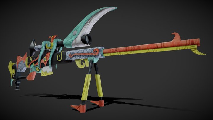 Sniper of Kalimantan Indonesian 3D Model