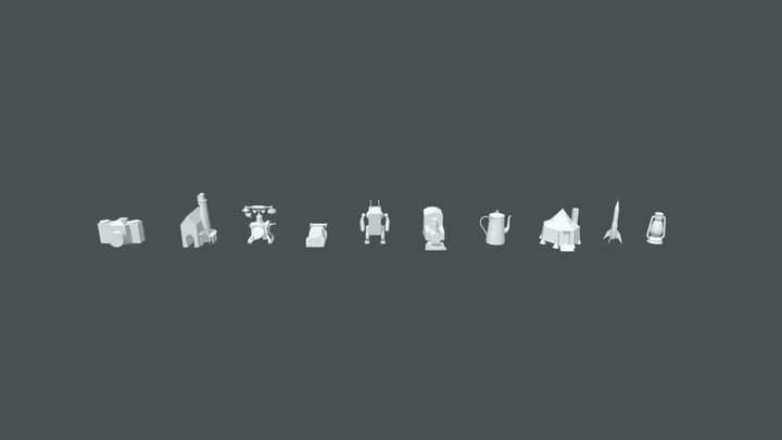 [HW XYZ School] Blocking 3D Model