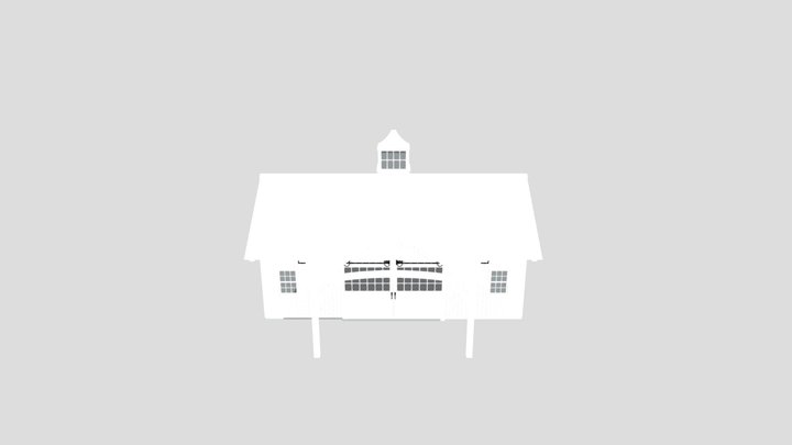 Wooden House Montauk 3D Model