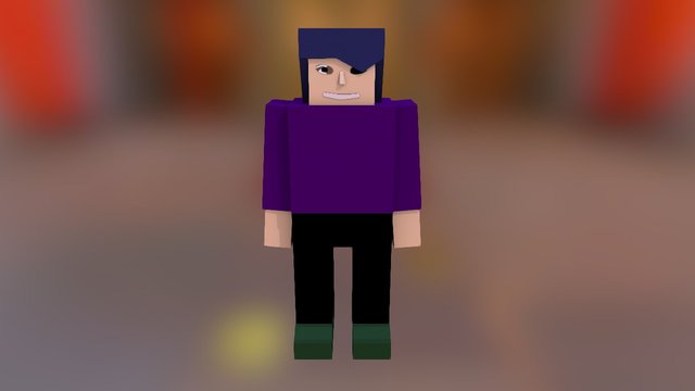 Blocky Character Model 3D Model
