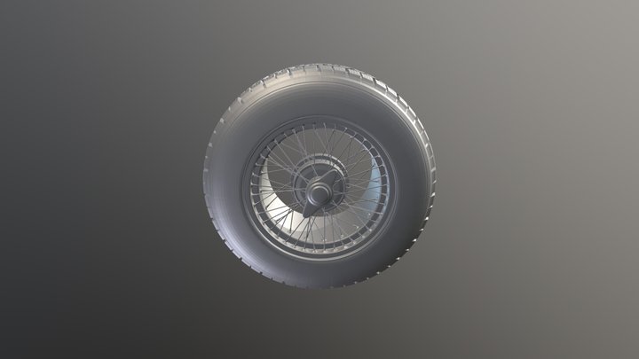Wheel modeling exercise 3D Model