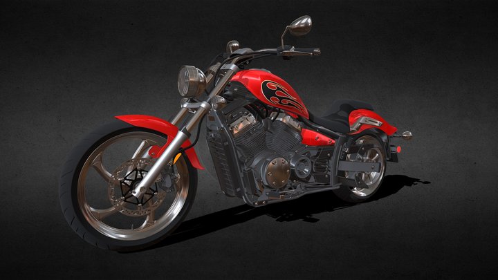 Yamaha Stryker – 3D Motorcycle Model 3D Model