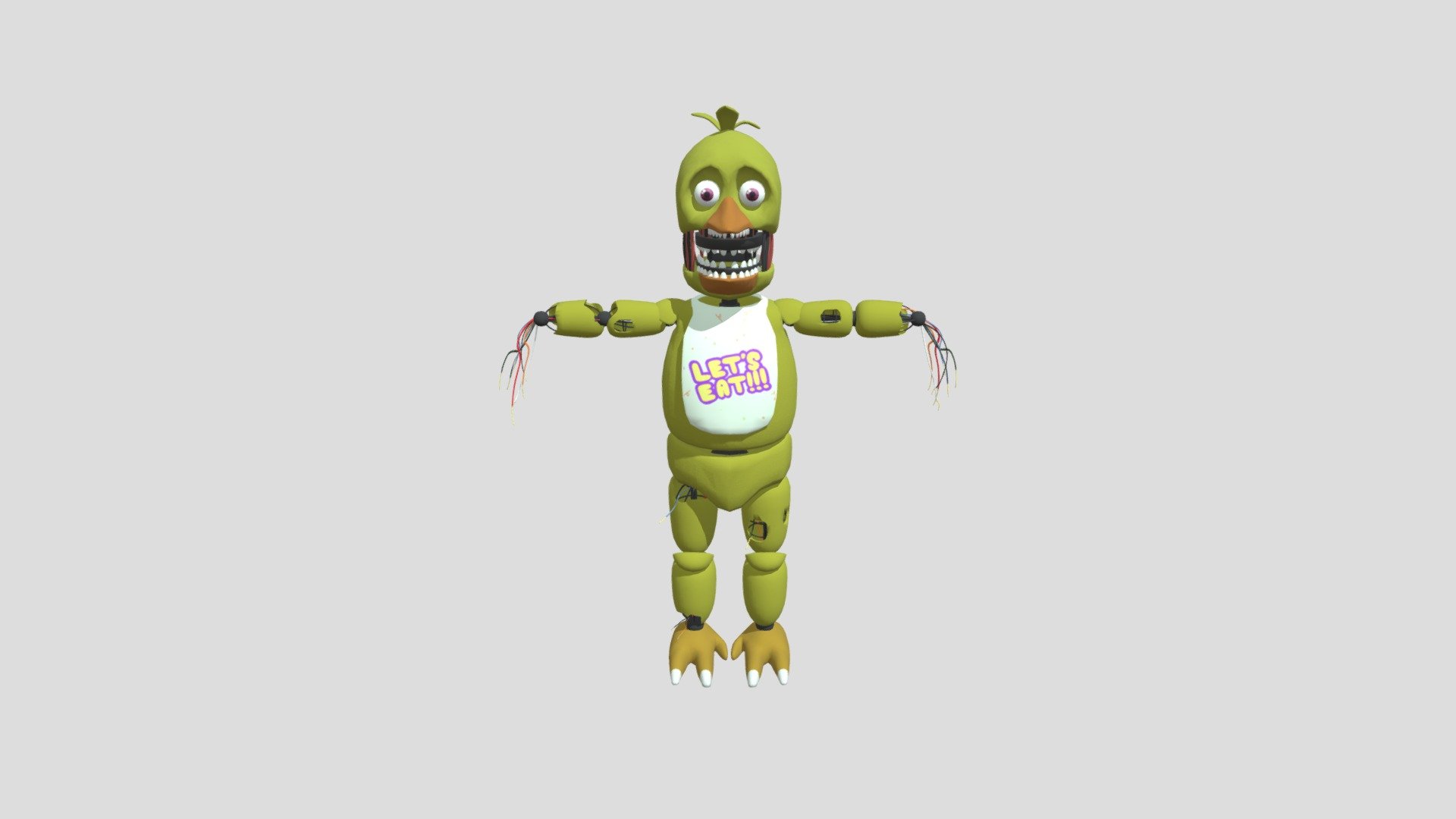 Rafa's Withered Chica - Download Free 3D Model By Sammy The Citipati ...