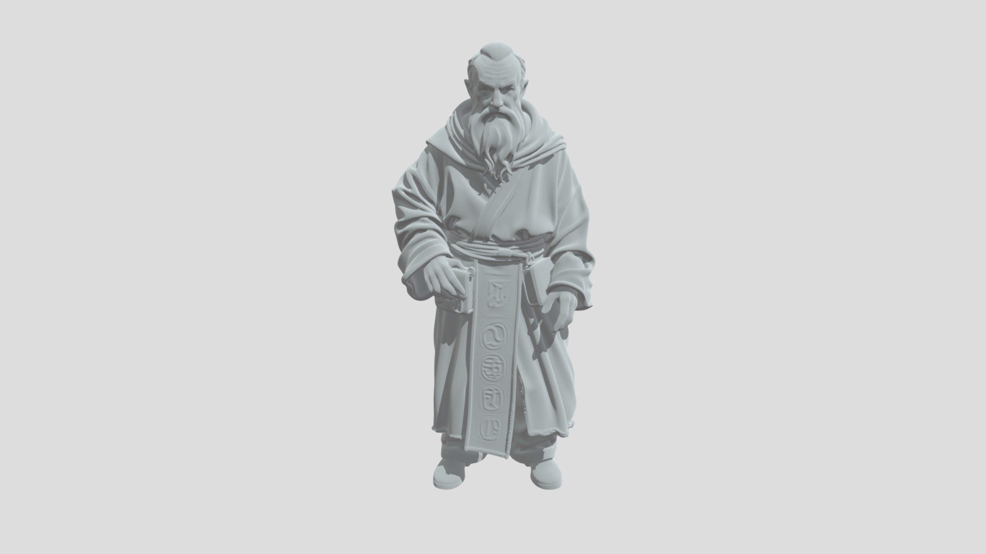 Elderly wizard - 3D model by PrtSantos [c35fe8c] - Sketchfab