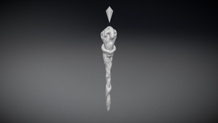 Turtle Staff Sculpt 3D Model