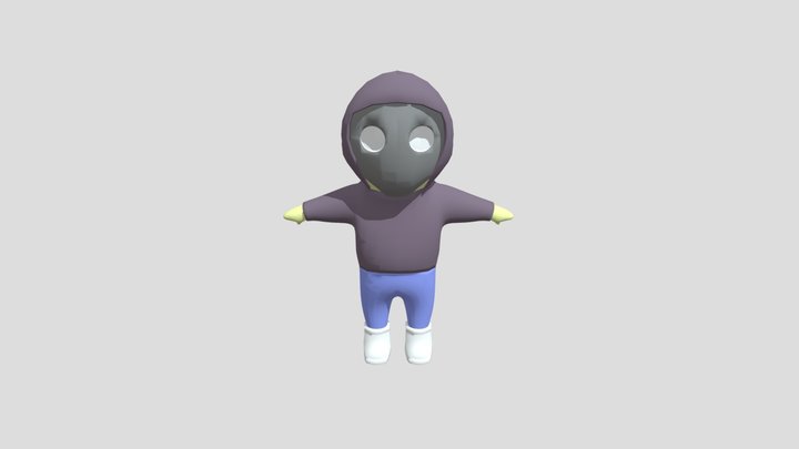 rigged cartoon character 3D Model