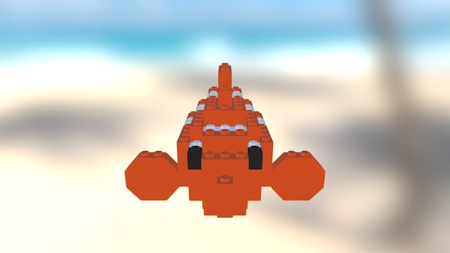 Lego Clownfish 3D Model