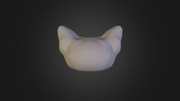 Cat face 3D Model