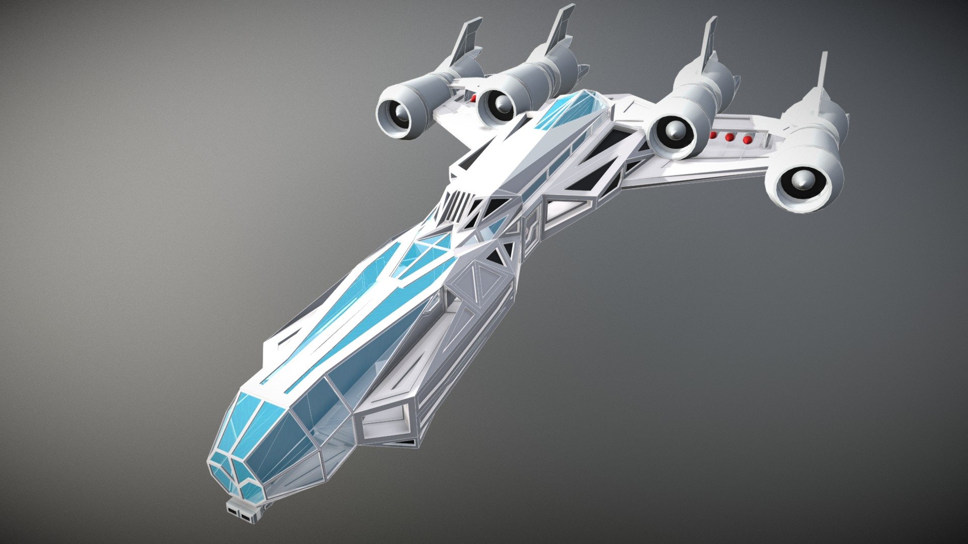 Space Ship Mk2 Download Free 3D Model By Antoniojmonteiro c361eff 