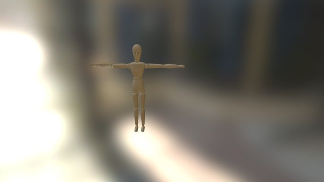 wooden mannequin 3D Model