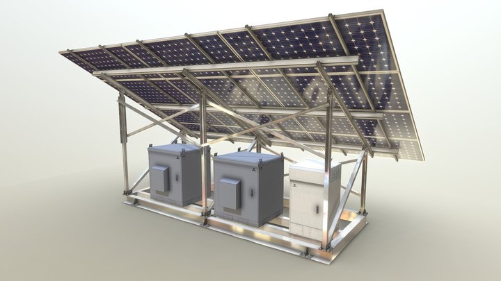 Solar Skid 3D Model