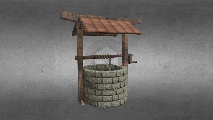 Medieval Wooden Well – Modello 3D gratuito STL
