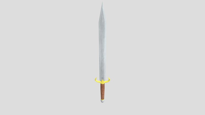 Lowpoly Sword 3D Model