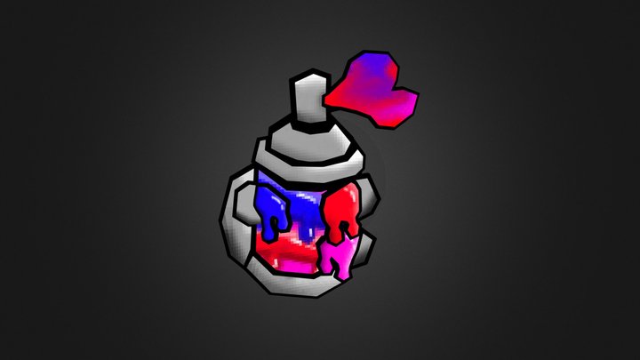 Graffiti Badge T3 3D Model