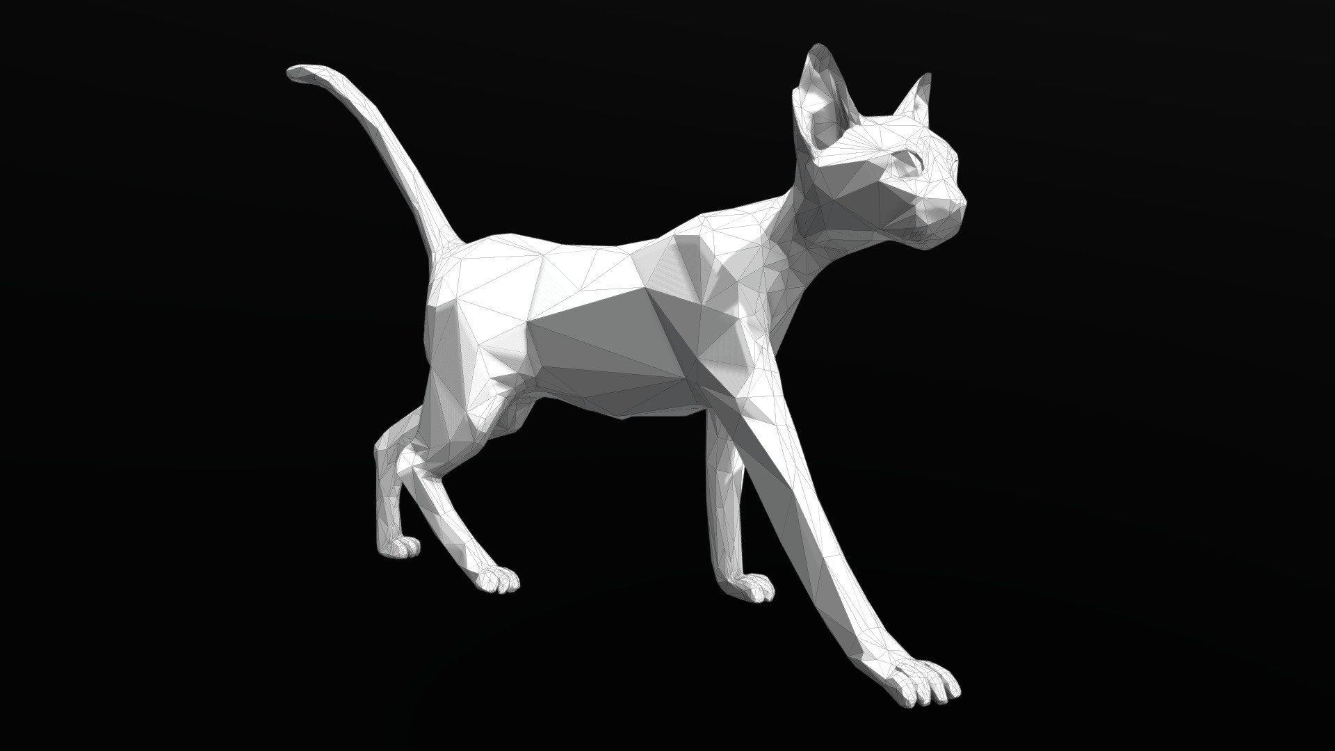 CAT LOWPOLY - Buy Royalty Free 3D model by DTA DESIGN STUDIO ...