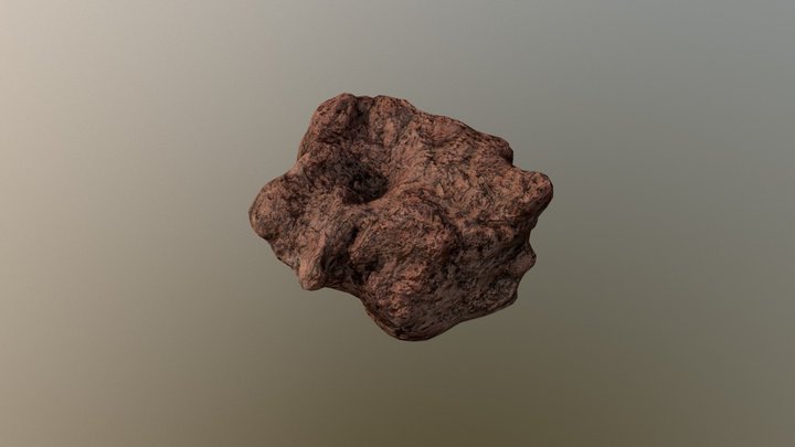 Lava Rock Photoscan (PBR game asset) 3D Model